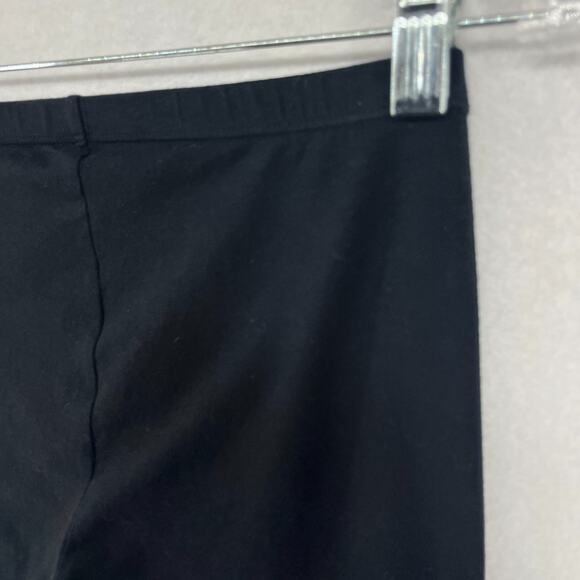 EILEEN FISHER Leggings S Organic Cotton Stretch Jersey Pull On Black USA - Picture 8 of 14